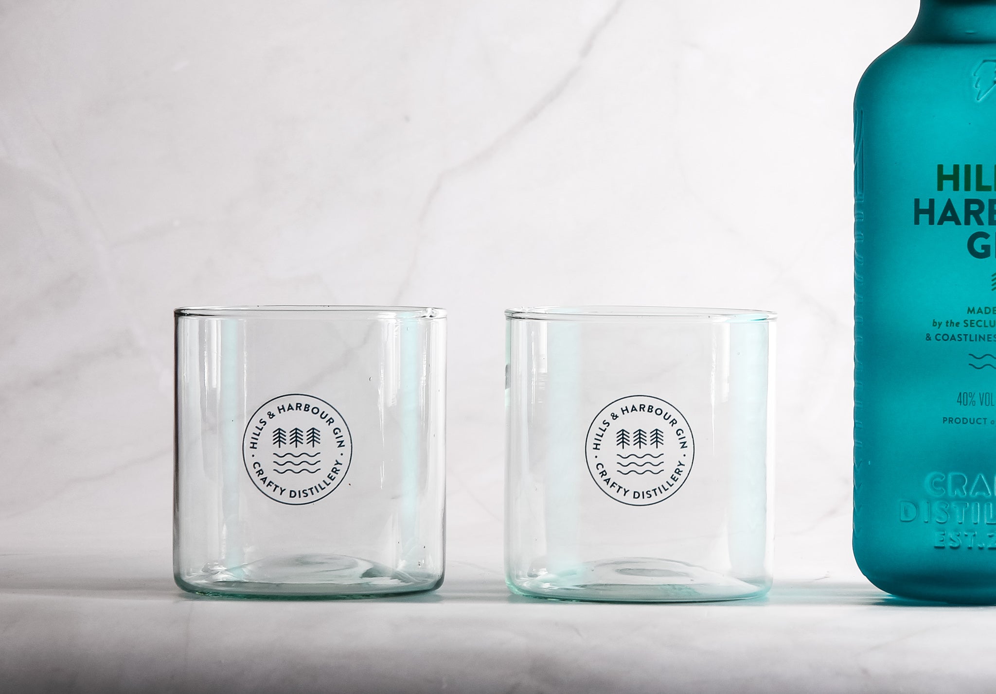 Hills&Harbour Gin - Gift Set - Rocks Glasses
